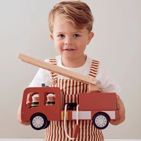 Kids Concept puidust tuletõrjeauto Aiden