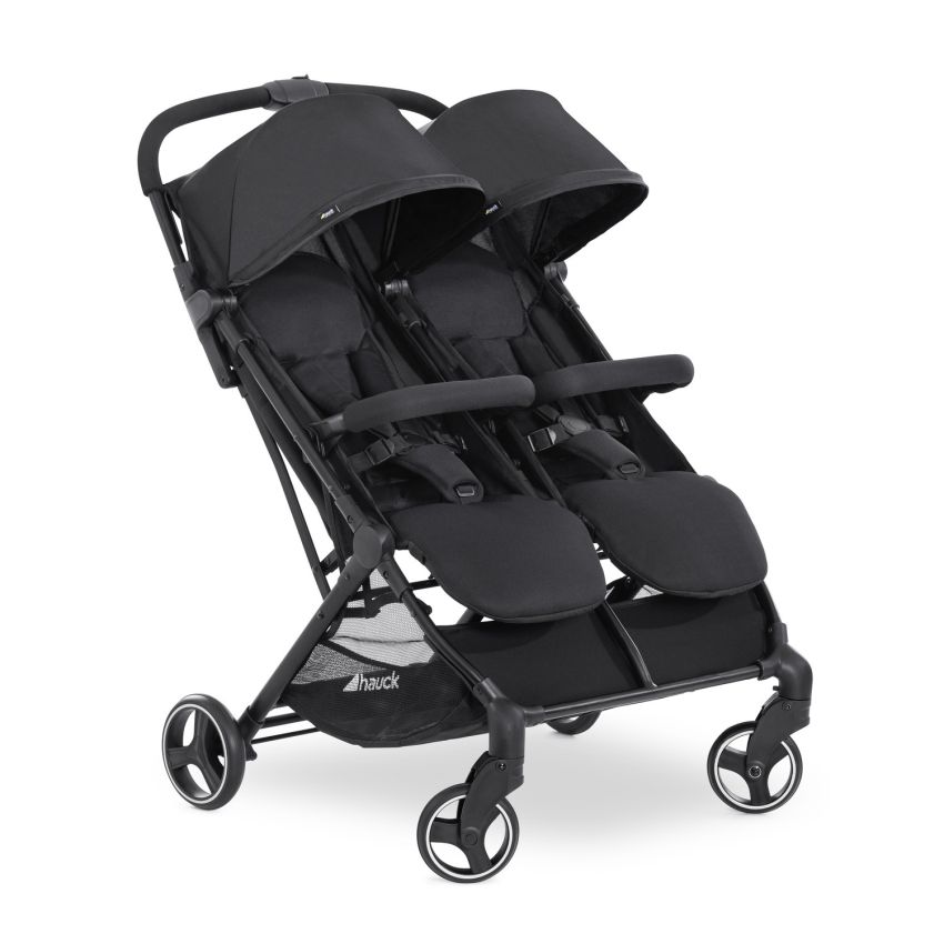 Hauck Swift X Duo kaksikute kergkäru, black