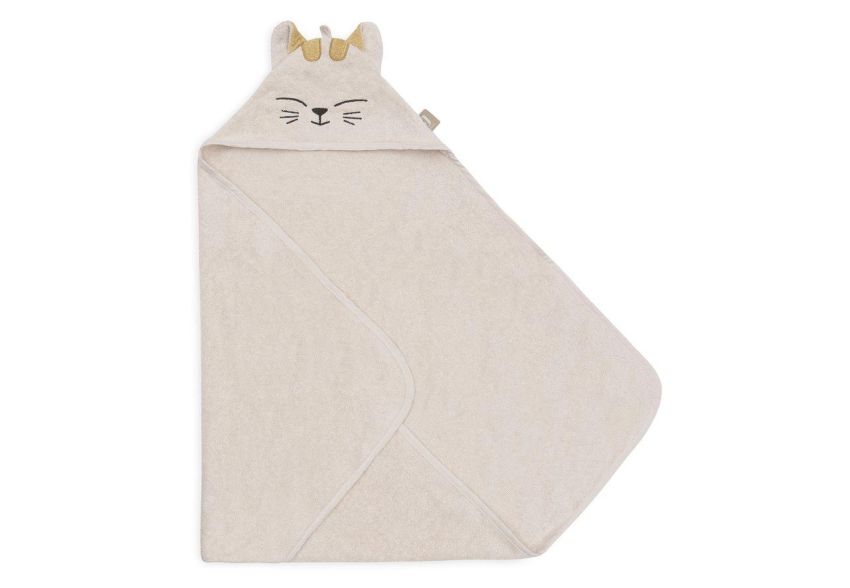 Jollein kapuutsiga rätik Terry Charlie Cat 75x75cm