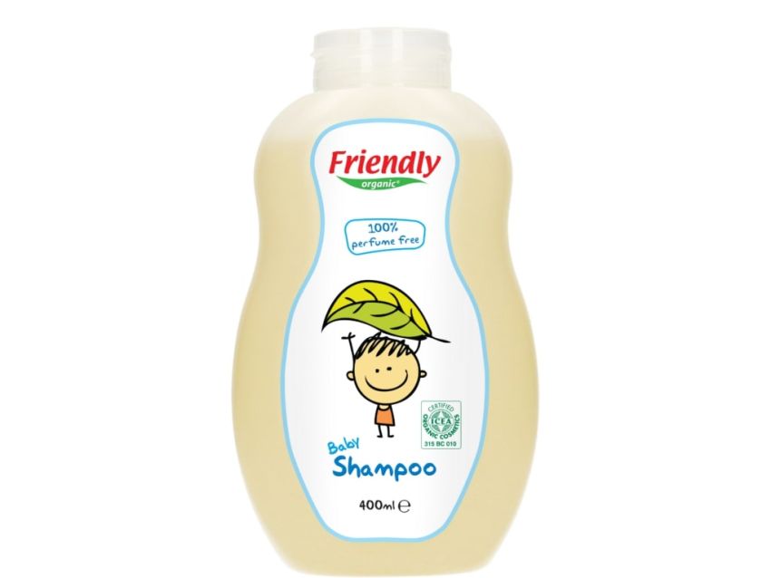 Friendly Organic seebivaba orgaaniline ja lõhnatu juuste- ja kehapesuvahend beebidele, 400 ml