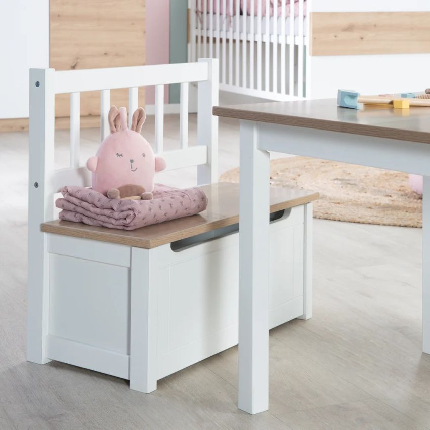 Roba laste kirstpink 'Woody' valge