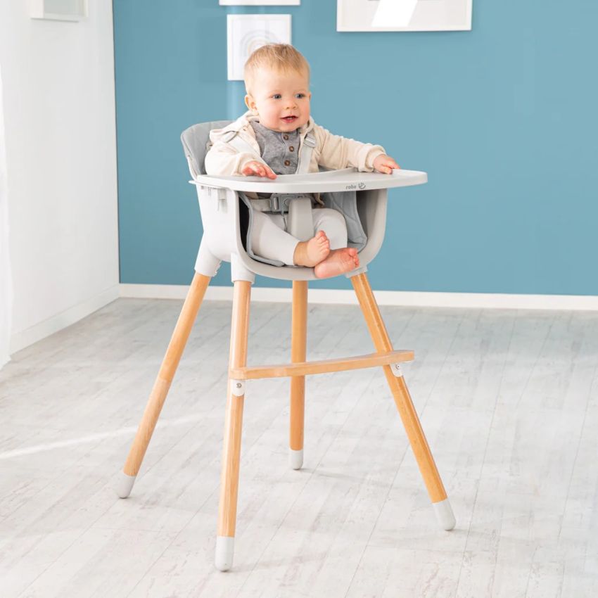 Roba 2-in-1 söögitool ja laste tool 'Style Up Wood' hall