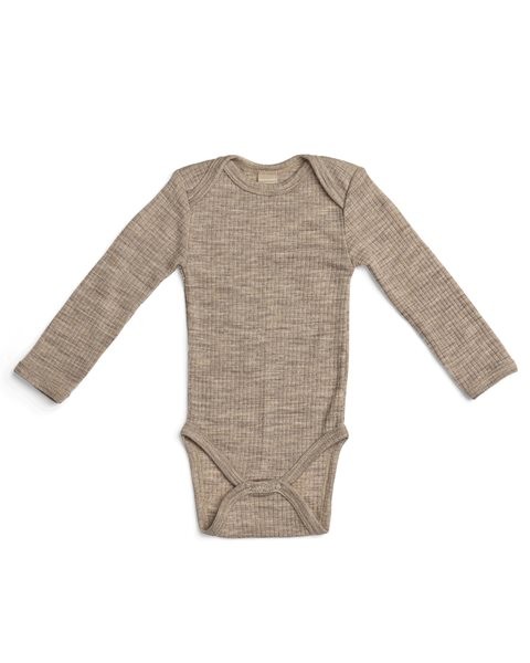 SmallStuff meriinovillane body pikkade varrukatega Light Nature Melange  