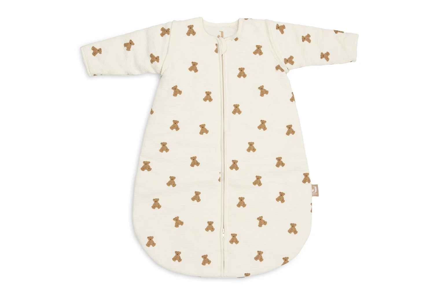 Jollein beebi magamiskott eemaldatavate varrukatega 60 cm, Mini Teddy Bear Little Waffle