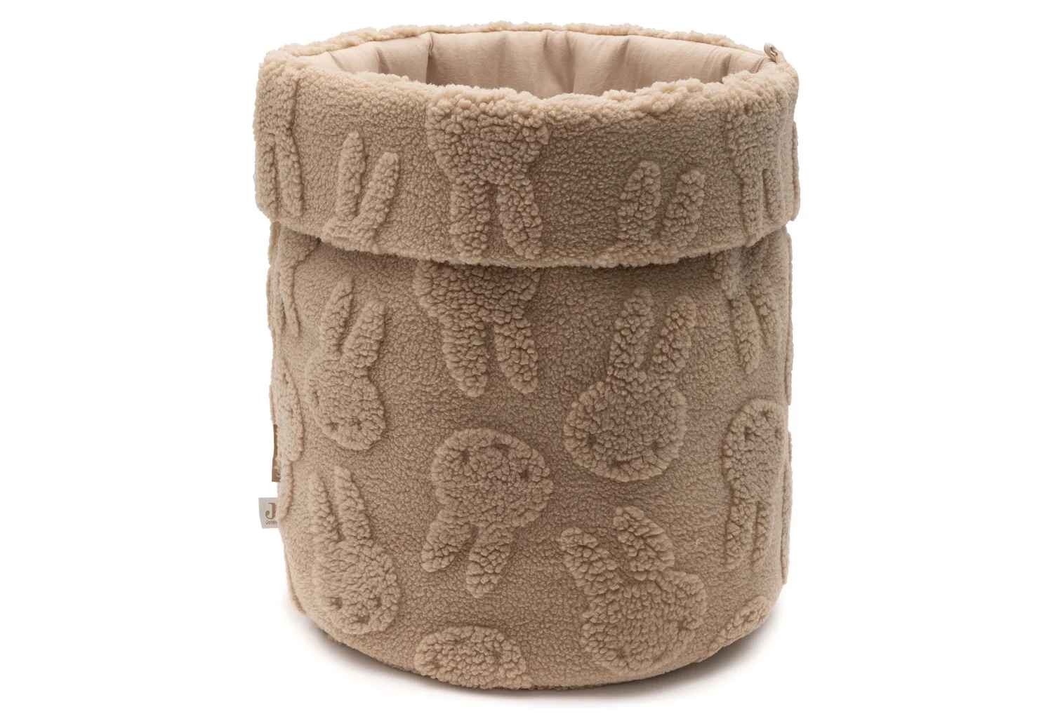 Jollein Hoiukorv Miffy Jacquard Teddy - Biscuit
