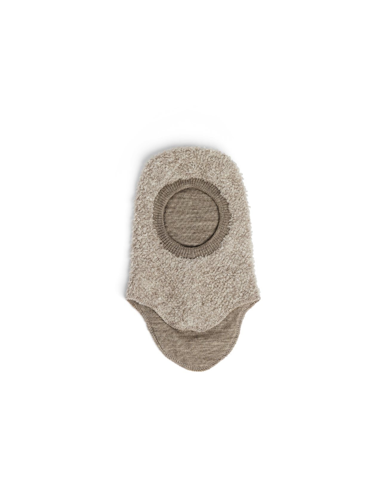 SmallStuff kahekordne meriinovillane balaclava bouclé Nature Melange