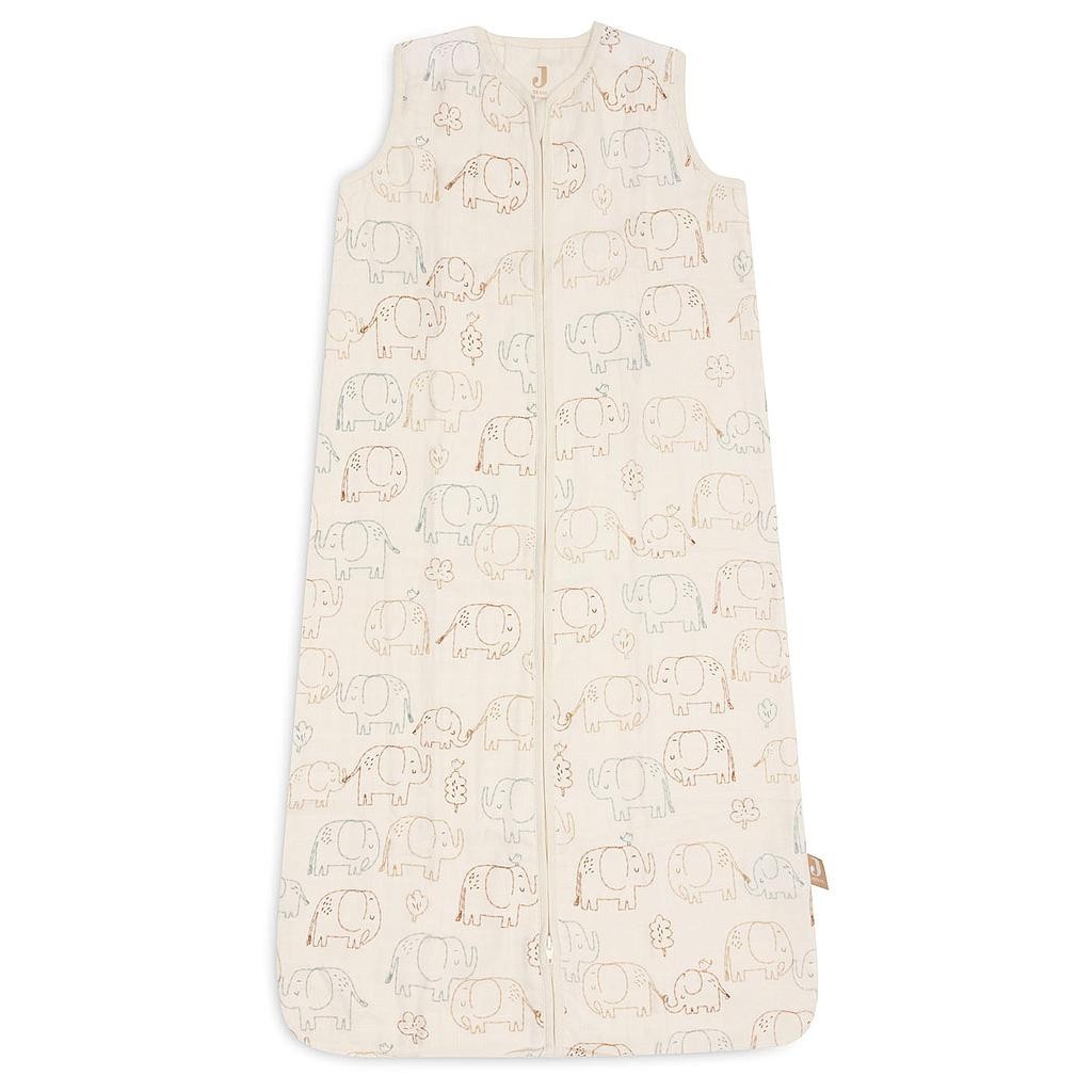 Jollein magamiskott musliinist Elephant Tales 90cm Tog 0.5