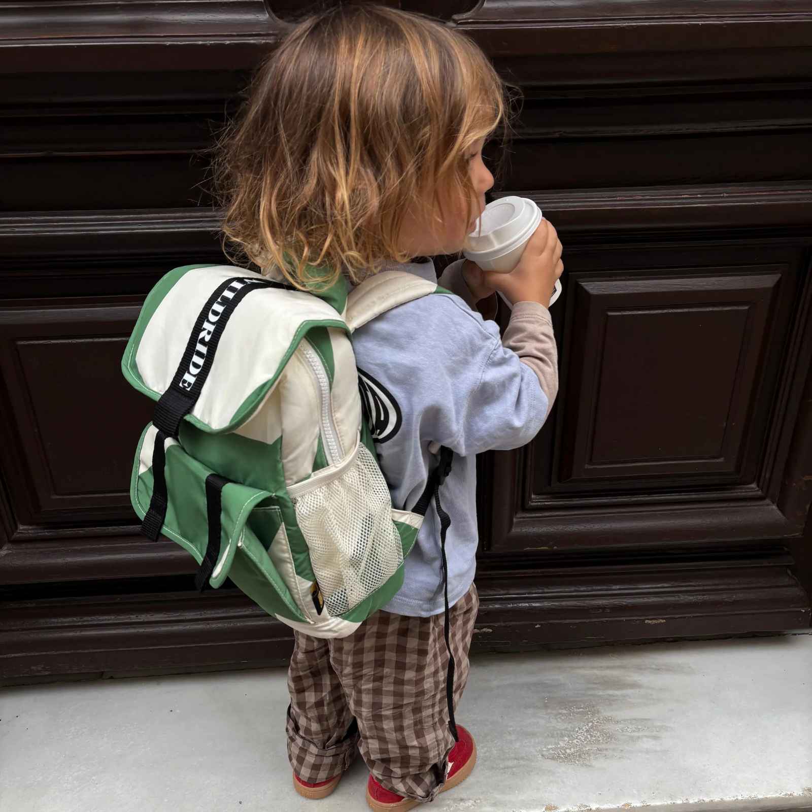 Wilderide taaskasutatud materjalist seljakott lastele